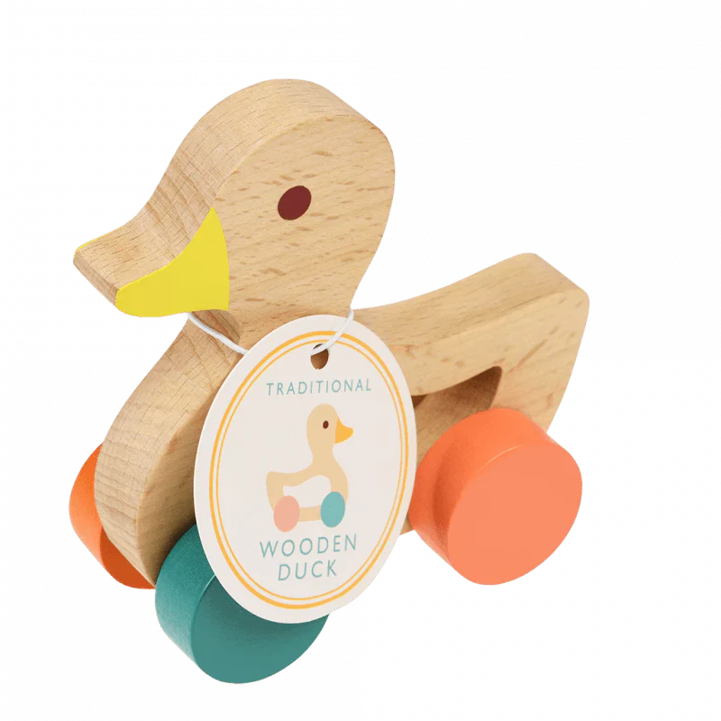 Wooden Push-Along Toy (Duck)