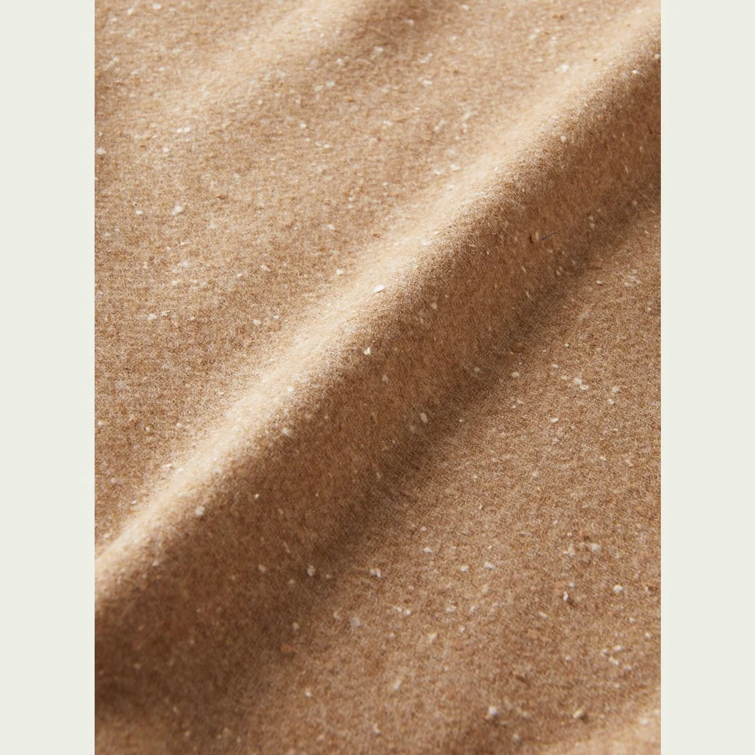 Wool-Blend Midi Wrap Skirt (Sand) - Image 3