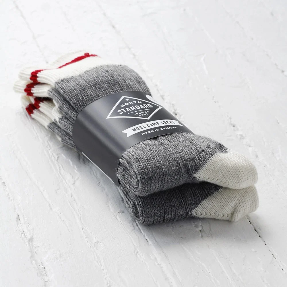 Wool Camp Socks 2 Pack (Red) - Image 2
