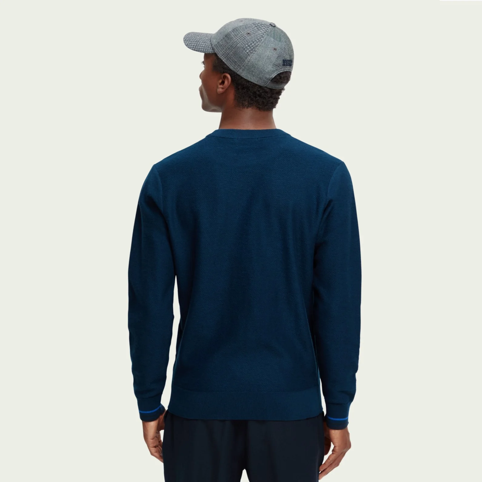 Wool Crewneck Pullover (Navy) - Image 2