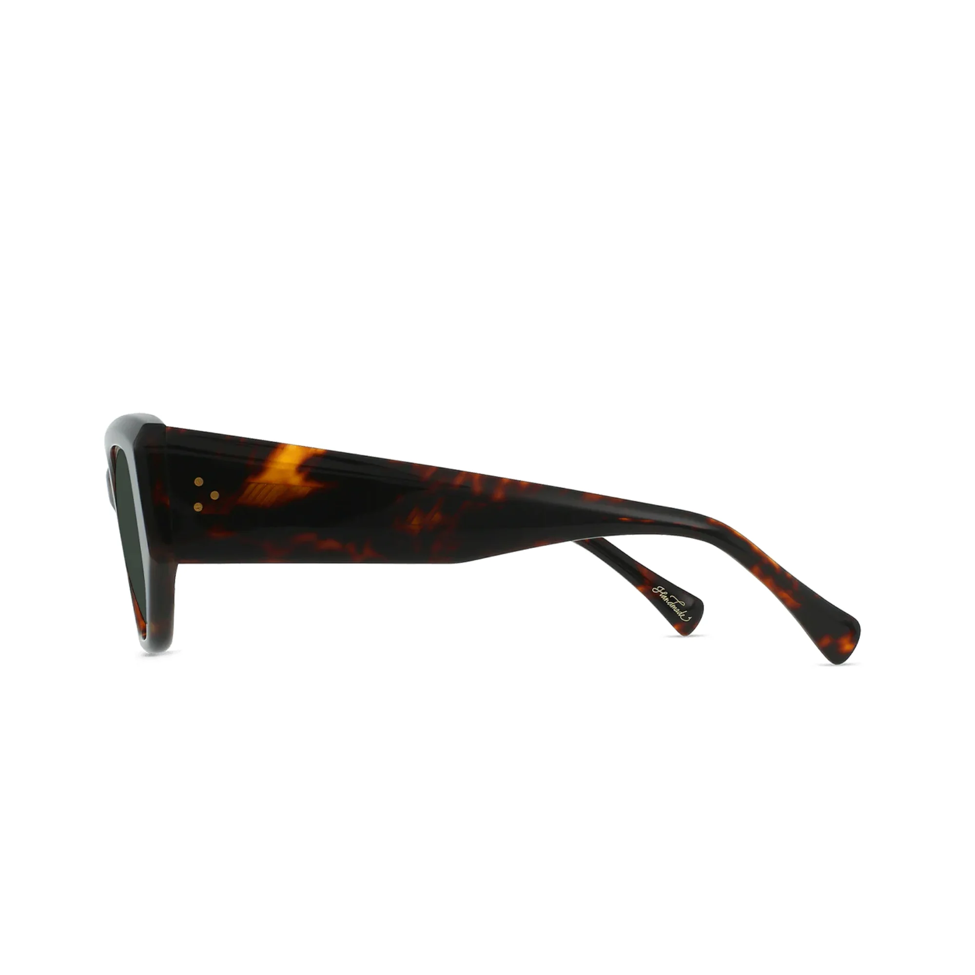 Ynez Sunglasses (Ristretto Tortoise + Bottle Green) - Image 3