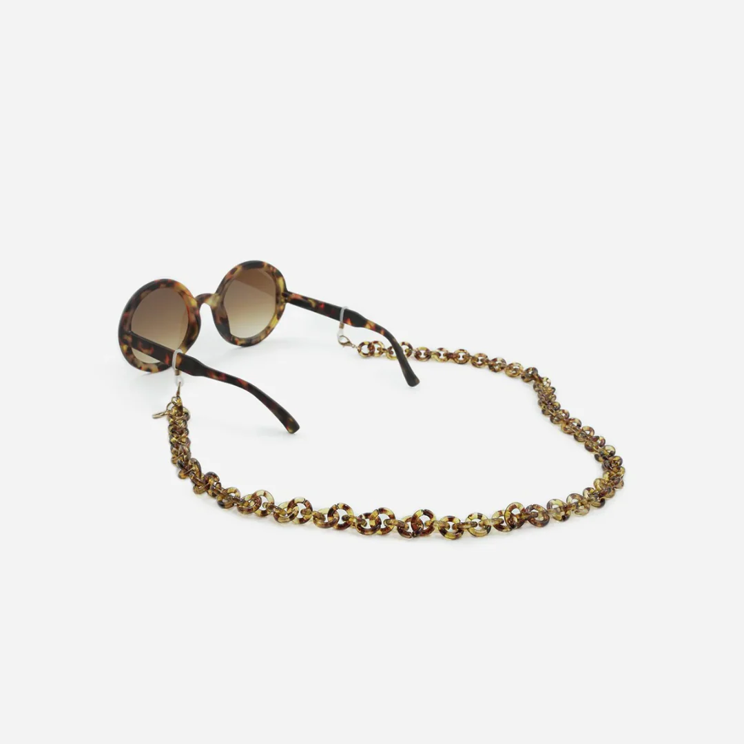 Yoko Eyeglass Chain (Brown Tortoise)