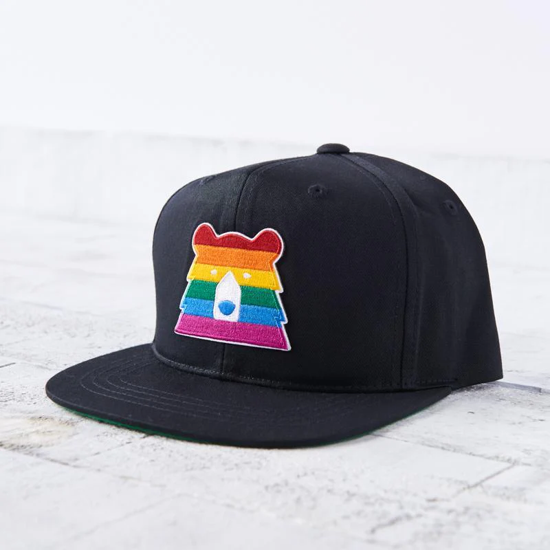 Youth Snapback (Black + Pride Bear)