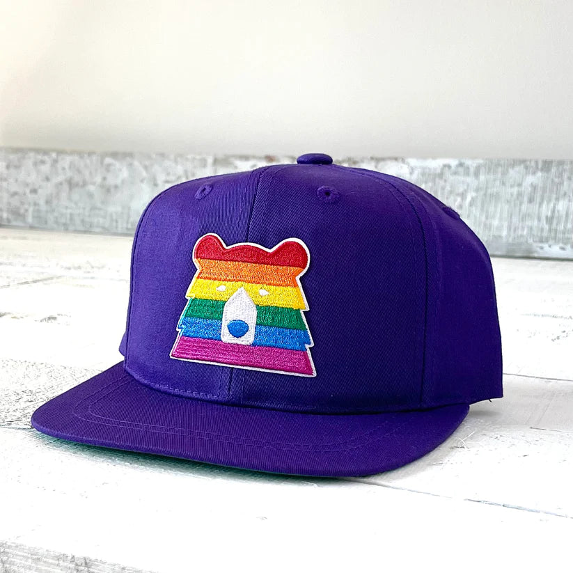 Youth Snapback (Purple with Pride Bear)